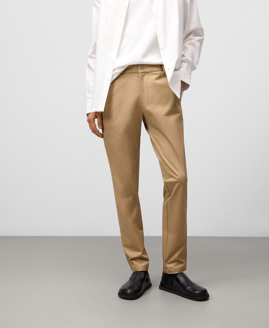 schmal geschnittene chino-hose für herren
