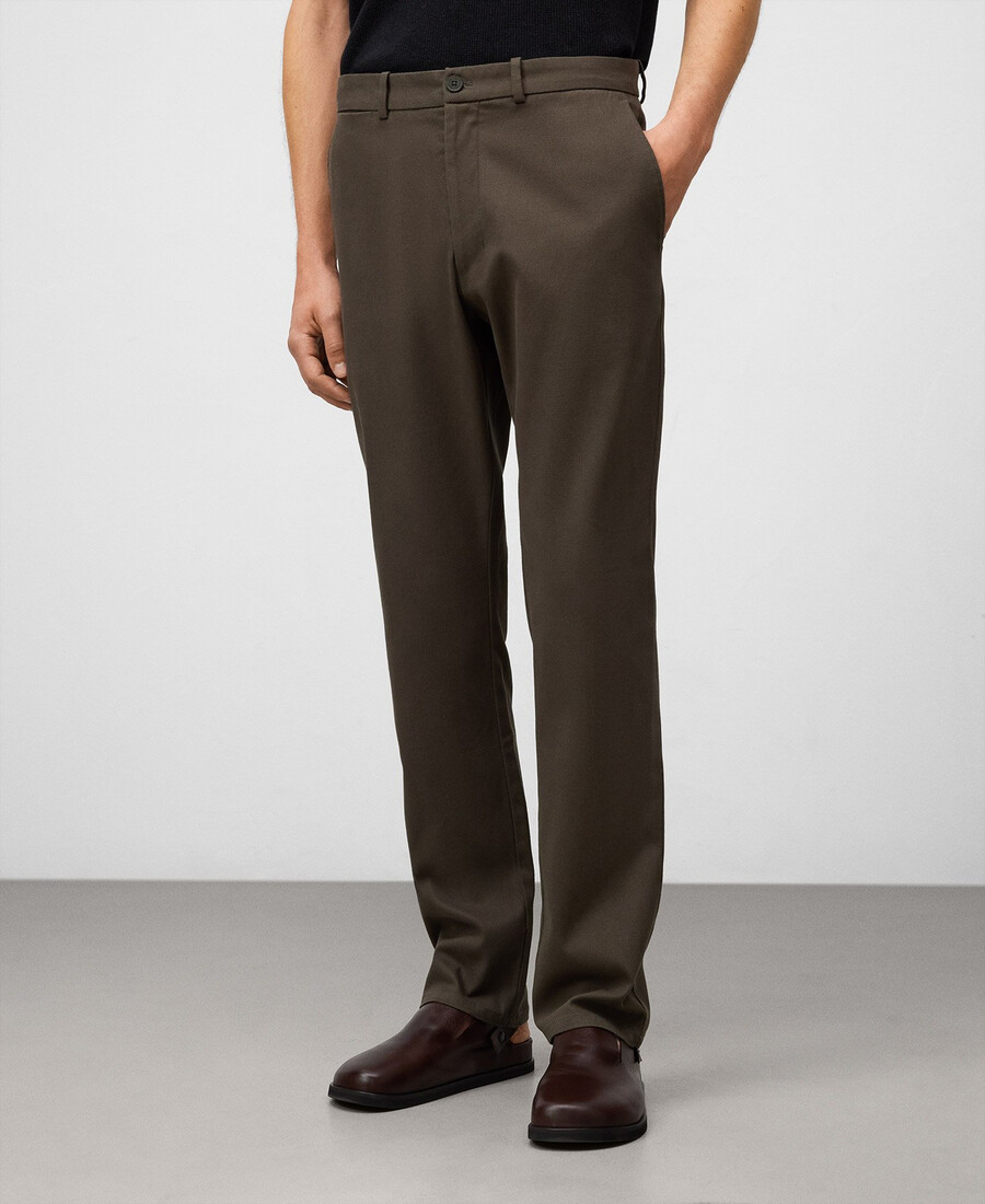 chino-hose für herren in regulärer passform