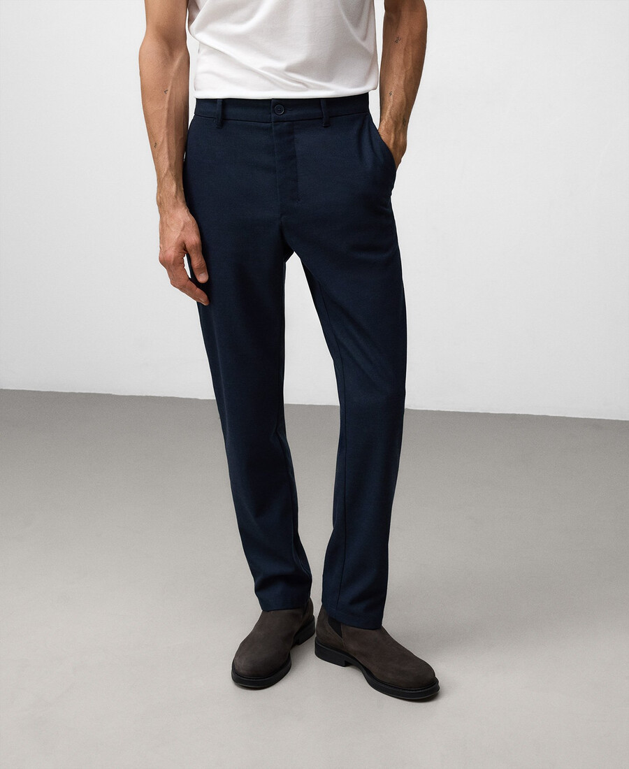 chino-hose für herren in regulärer passform