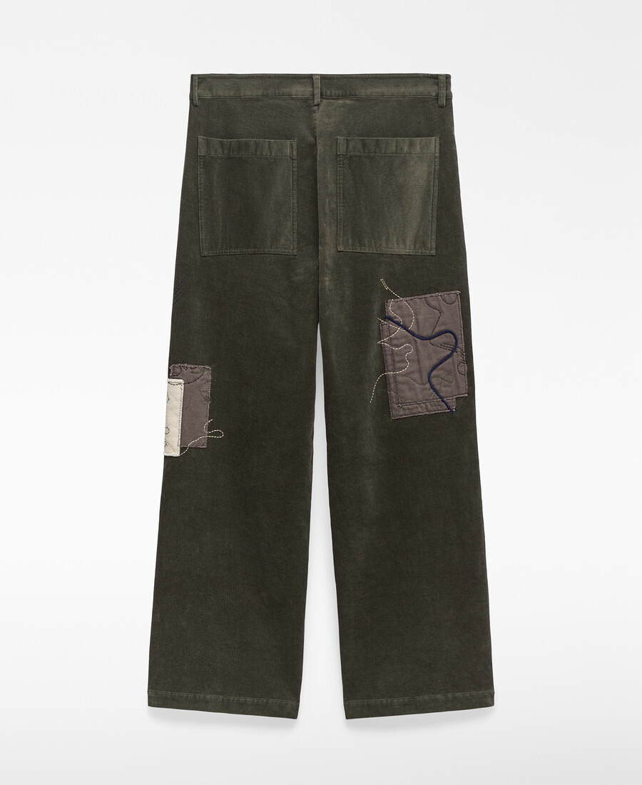 bestickte cordhose für herren
