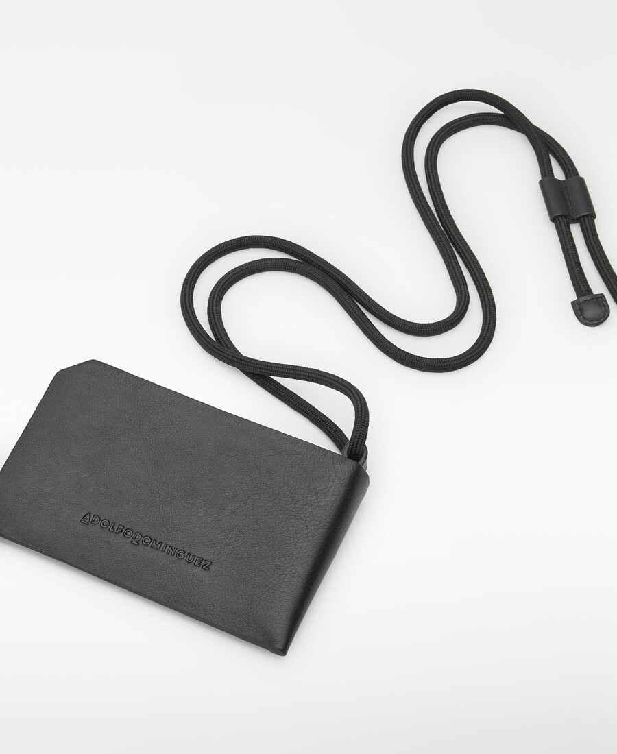 leder-hängebrieftasche für herren